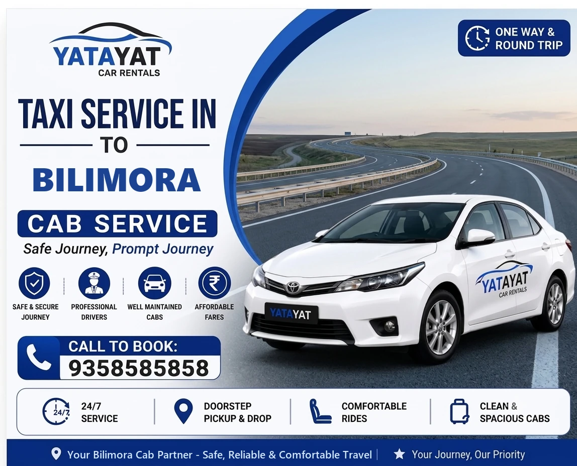 Taxi Services Yatayat From Bilimora