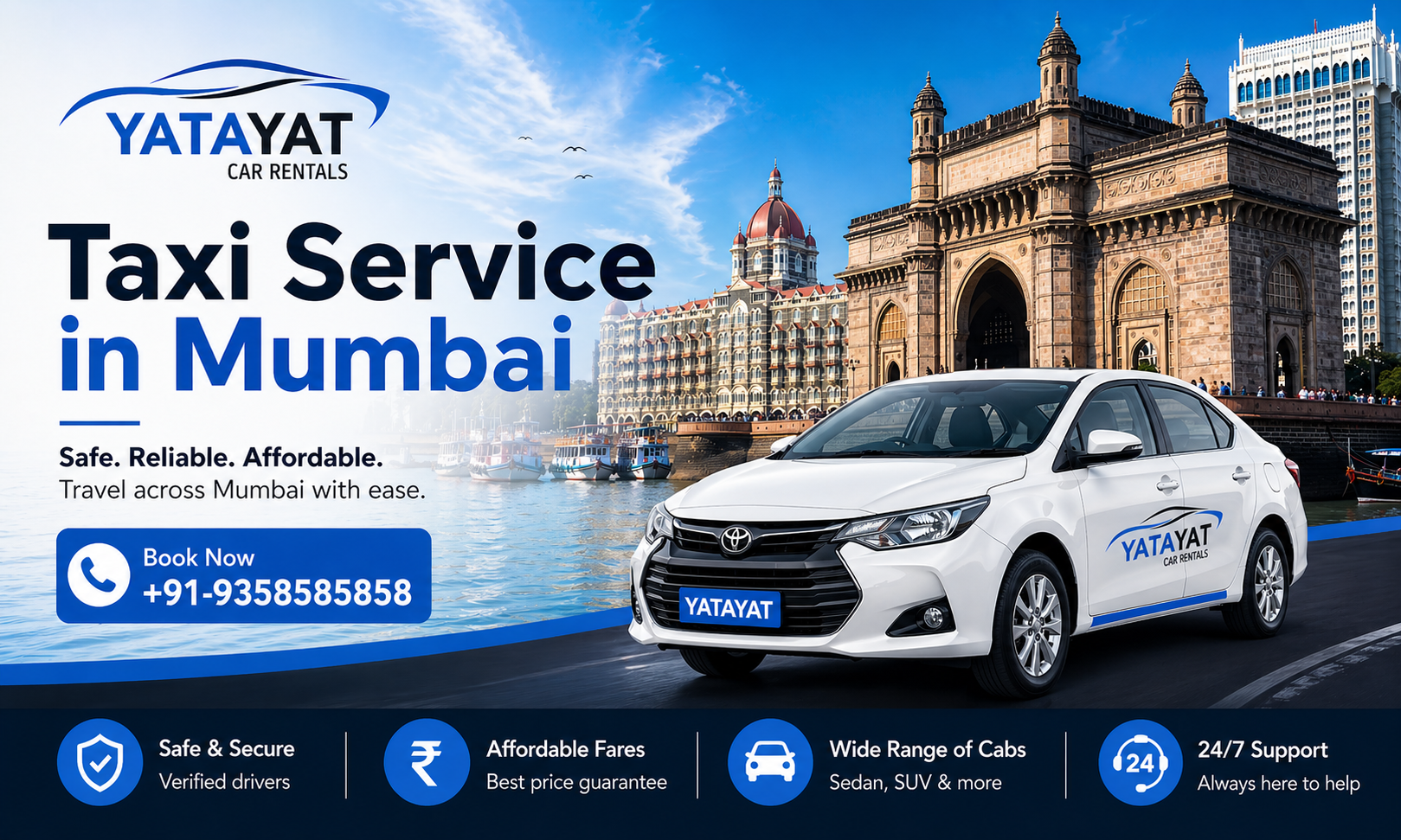 Taxi Service in Mumbai | One way Taxi Service in Mumbai